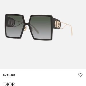 Dior 30Montaigne SU Sunglasses - Black & Gold